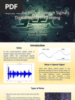 Noise Reduction in Speech Signals: Digital Signal Processing