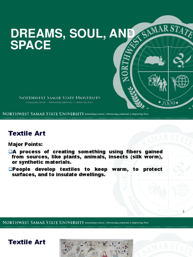 Dreams, Soul, and Space PDF Textile Arts Textiles