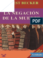 La Negacion de La Muerte - Ernest Becker PDF
