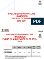 Homicidios Bogotá 2013-2014