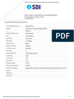 BHEL training fees deposit receipt