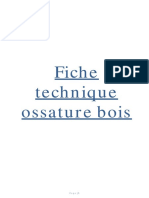 Fiche Technique Ossature Bois PDF