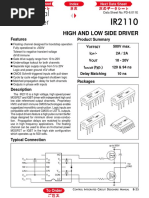 High and Low Side Driver: Features Product Summary