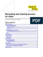 Download Recording and Sharing Lessons With Video by dyslexiaaction SN40871079 doc pdf