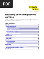 Download Recording and Sharing Lessons With Video by dyslexiaaction SN40871079 doc pdf