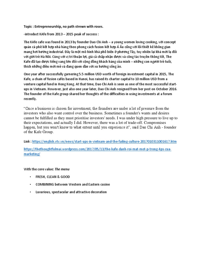 KAfe Case Study | PDF