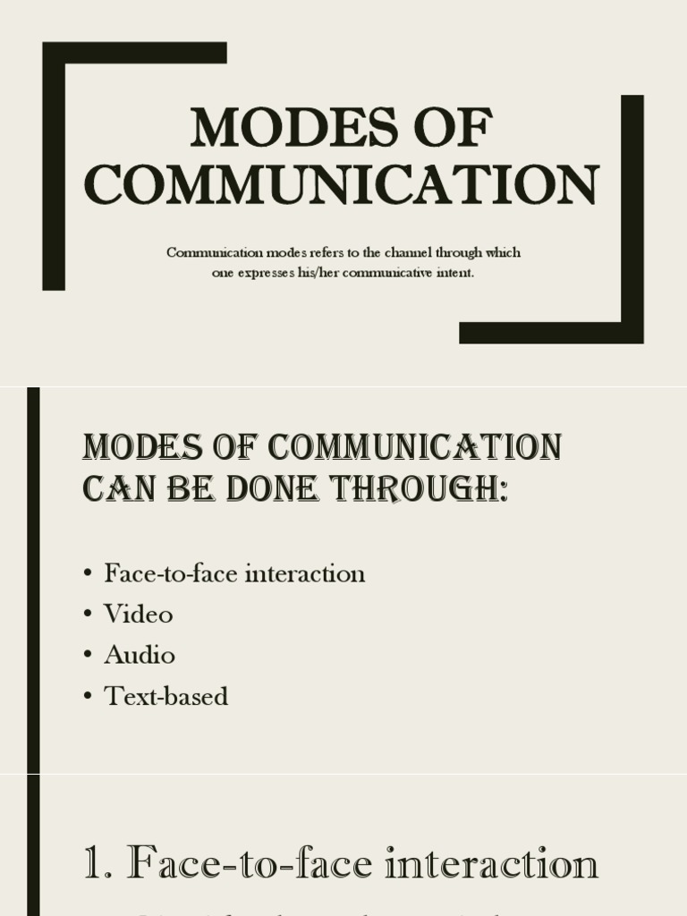 Overview of Communication Modes | PDF | Voice Over Ip | Videotelephony