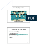 Globalization and Internationalization: Measurements and Effects