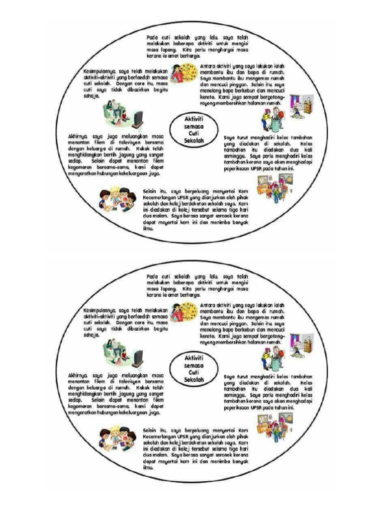 Aktiviti Semasa Cuti Sekolah Pdf
