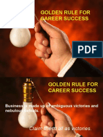 Golden Rule For Career Success