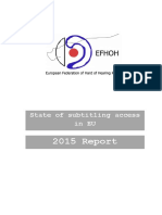 EFHOH State of Subtitling 2015 English