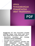 Etno-Upaya Pengembangan Pemanfaatan Obat Tradisional