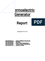 Ther Moel Ect R I C Gener at or Repor T: Sept Ember29,2017