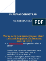 Pharmacognosy Lab: An Introduction