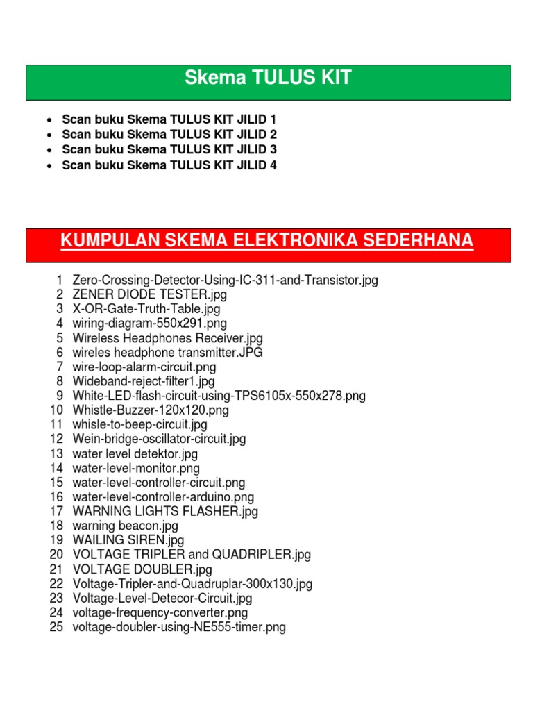 Kumpulan Skema Elektronika Sederhana | PDF | Electronics | Electrical