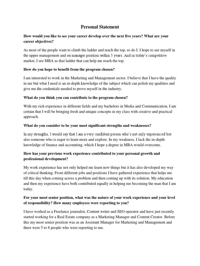 Personal statement for international business picture