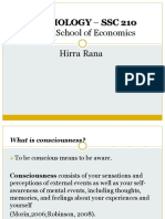 Psychology - SSC 210: Lahore School of Economics Hirra Rana