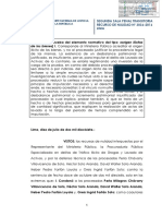 Recurso de Nulidad N° 3036-2016. La Prueba Del Elemento Normativo Del Tipo «Origen Ilícito». Lima, 2017.