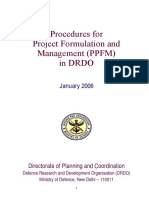 Procedures For Project Formulation and Management (PPFM) in Drdo