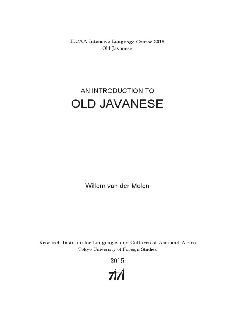 2015 Old Javanese 1 | PDF | Part Of Speech | Predicate (Grammar)