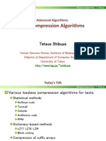 Text Compression Algorithms: Tetsuo Shibuya
