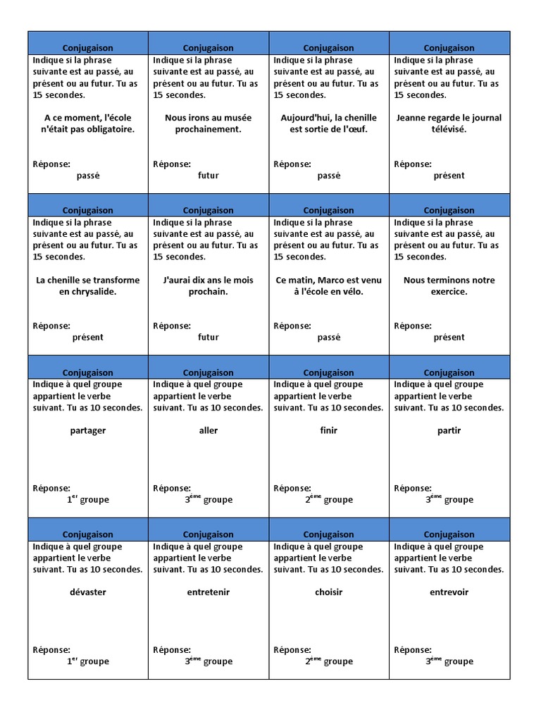 trivial pursuit pdf conjugaison verbe
