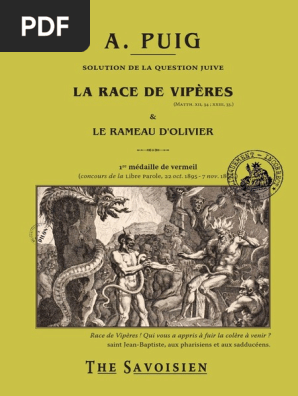 A Puig La Race De Viperes Et Le Rameau D Olivier 1897 Pdf Juifs Nabuchodonosor Ii