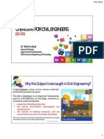 Chemistry For Civil Engineers: Why This Subject To Be Taught in Civil Engineering?