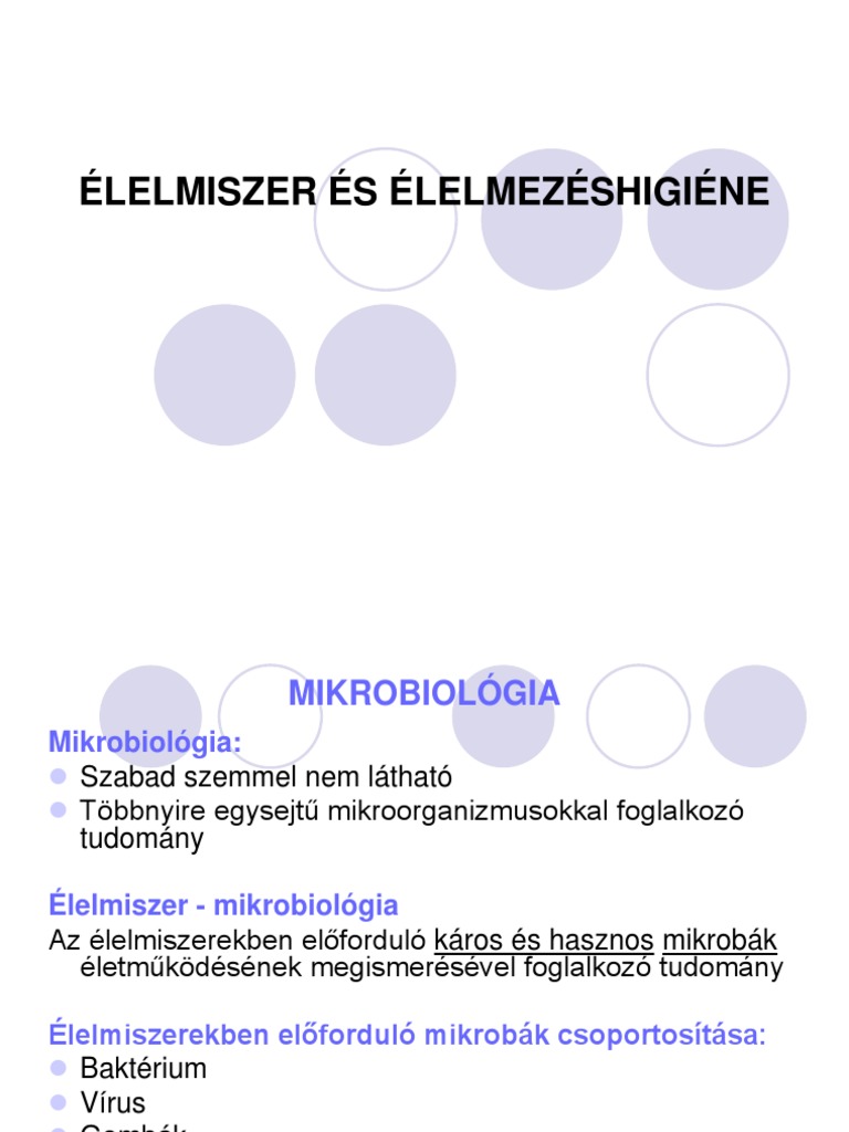 az ételekben hasznos baktériumok)