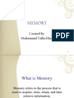 Memory: Created By: Muhammad Talha Khan