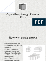 Crystal Morphology: External Form