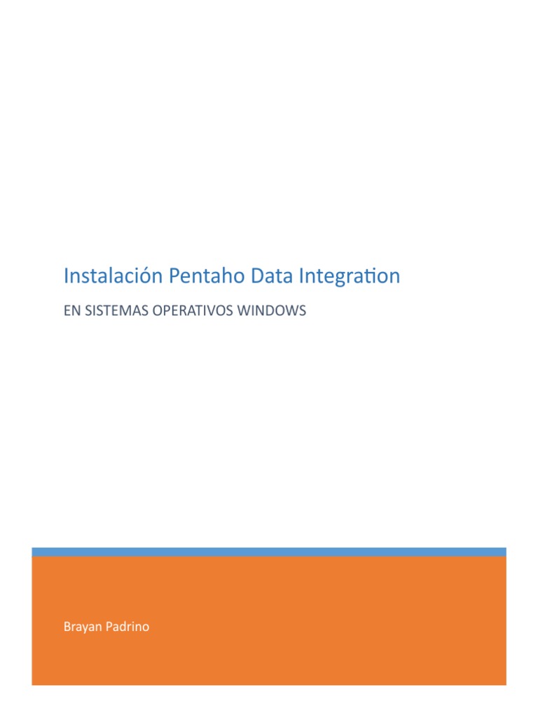 Instalación de Pentaho en Windows | PDF | Java (lenguaje de ...