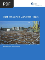 Post-Tensioned Concrete Floors: A Guide To Design and Construction