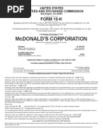 Mcdonald'S Corporation: FORM 10-K