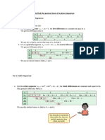 Sequences Formulae