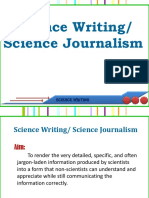 Science Writing/ Science Journalism