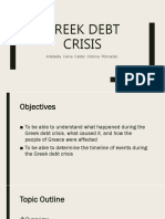 The Greek Debt Crisis 2009 Group 2