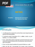 Materiais de Construção II - Metais
