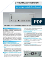 Digital Tuner Measuring System: Realizes Substantial Labor Saving On Production Lines at Low Cost!