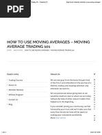 How to Use Moving Averages - Moving Average Trading 101 - Tradeciety Trading Academy