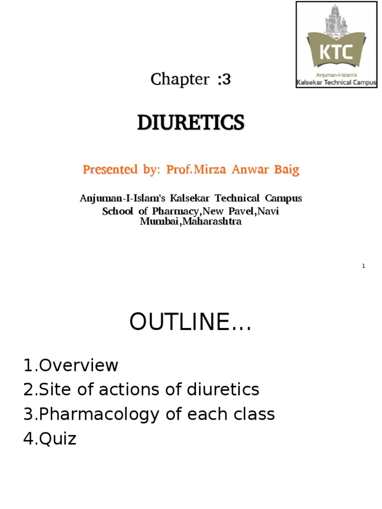 Diuretics Pharmacology Drugs