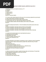 SNB Exam Sample Questions & Answers | PDF | Hypoglycemia | Hypertension