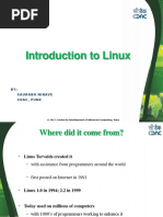 Linux Hands On PARAM Shavak