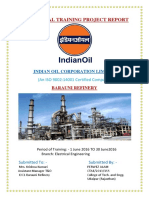 VOCATIONAL TRAINING REPORT ON ELECTRICAL ENGINEERING AT INDIAN OIL CORPORATION