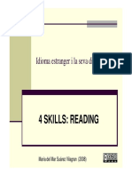 4 Skills: Reading: Idioma Estranger I La Seva Didàctica