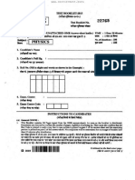 BCECE Question Paper 2015 Physics