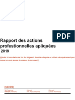 Rapport Des Actions Professionnelles Apliquées