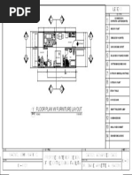 Floor Plan W/ Furniture Layout: Dining Area