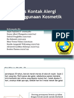 Dermatitis Kontak Alergi Pada Penggunaan Kosmetik: Kelompok: B6