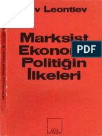 Lev Leontiev Marksist Ekonomi Politiğin İlkeleri Sol Yayınları PDF